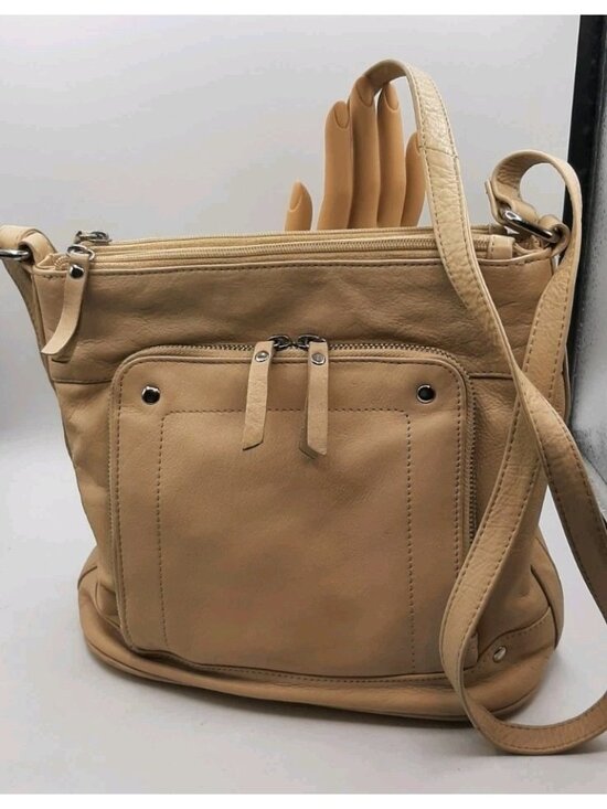 Great American Handbags - Great American Leatherworks Genuine Leather Boho Black Crossbody Shoulder Bag